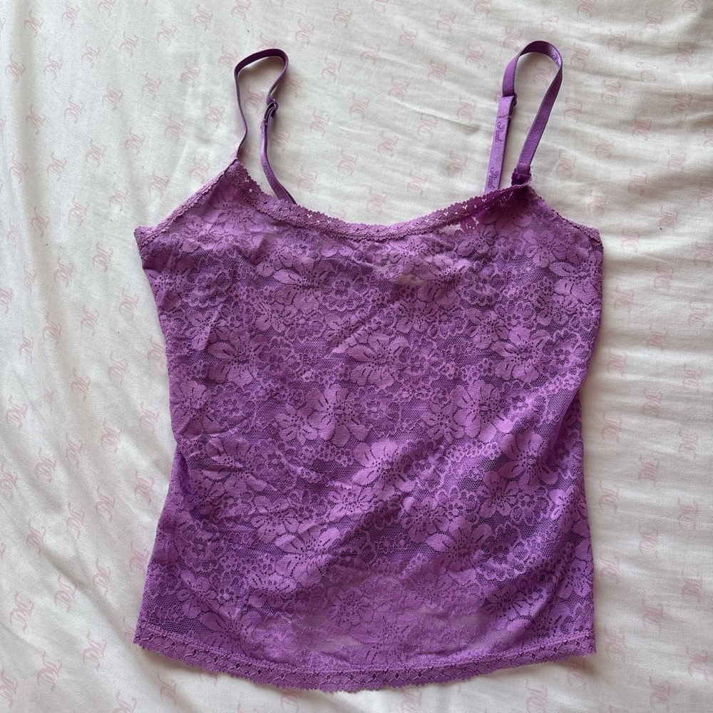 PINK Victoria's Secret Lavender Lace Camisole